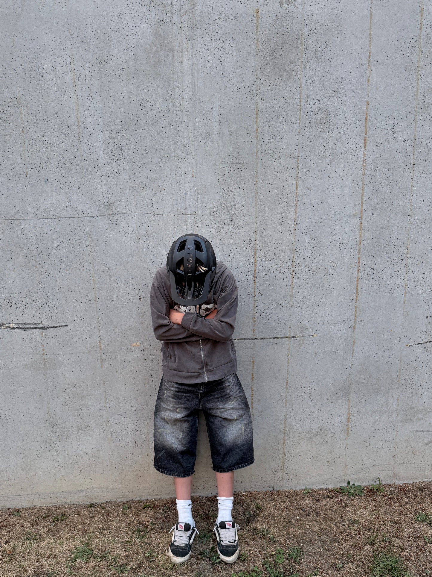 Textured vintage washed Jorts