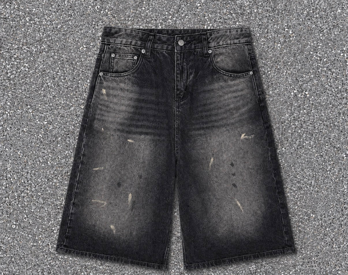 Textured vintage washed Jorts