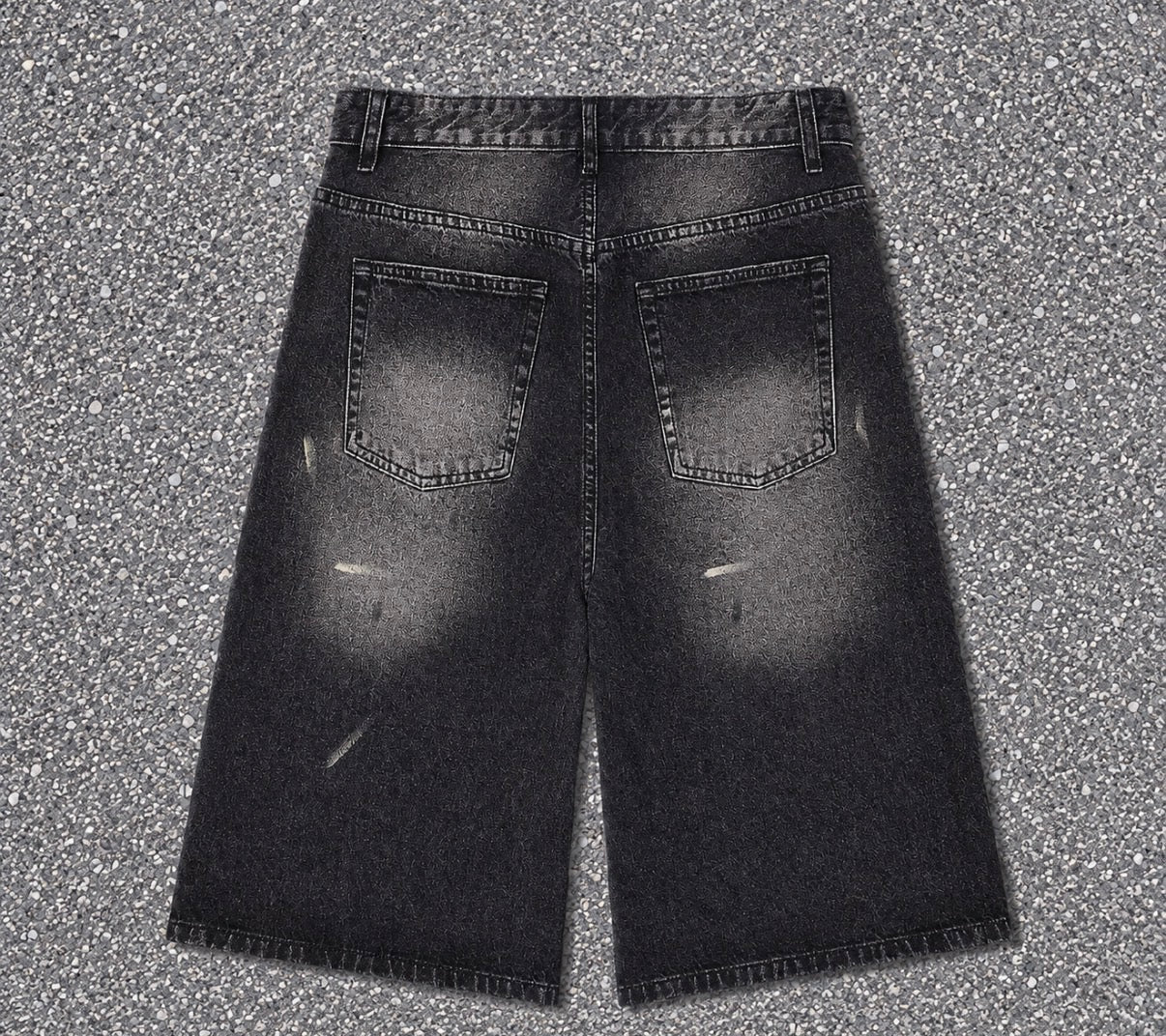 Textured vintage washed Jorts